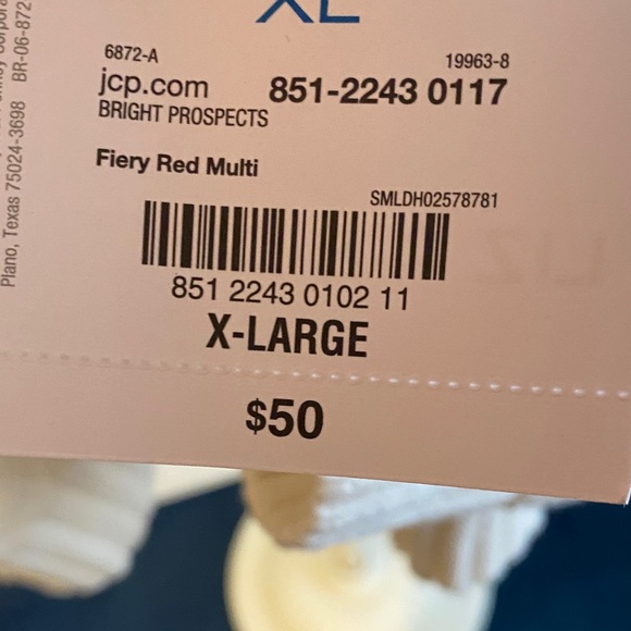 Liz Claiborne XL Red and White Cable Knit  Fisherman Sweater - Picture 11 of 13